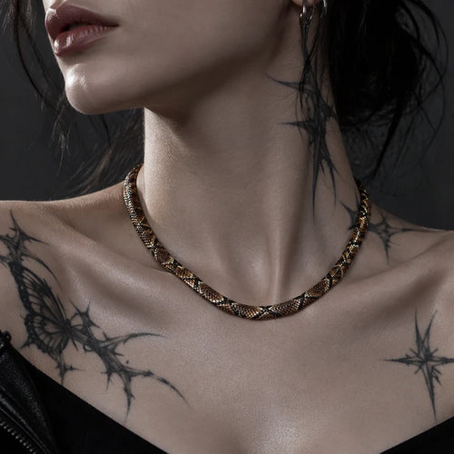 Serpent Statement Necklace – A Symbol of Mystery & Power